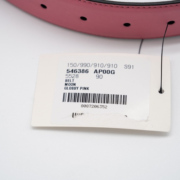 size 90 Gucci Blondie Belt Pink GG Gold Buckle Leather - Picture 4 of 5